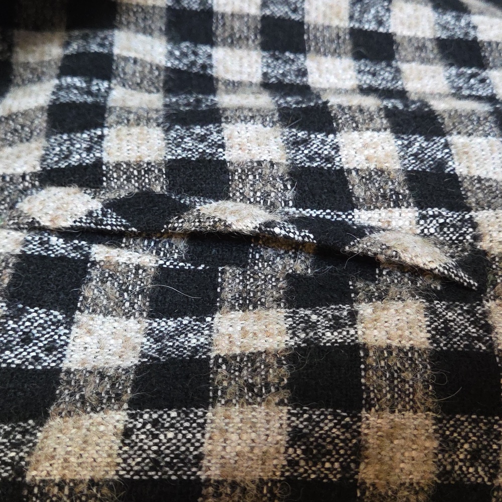 Nwt! Sezane Delfina Dress Black And White Checks Wool/alpaca/mohair - Picture 13 of 13